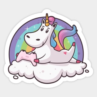 Unicorn Gamer Sticker